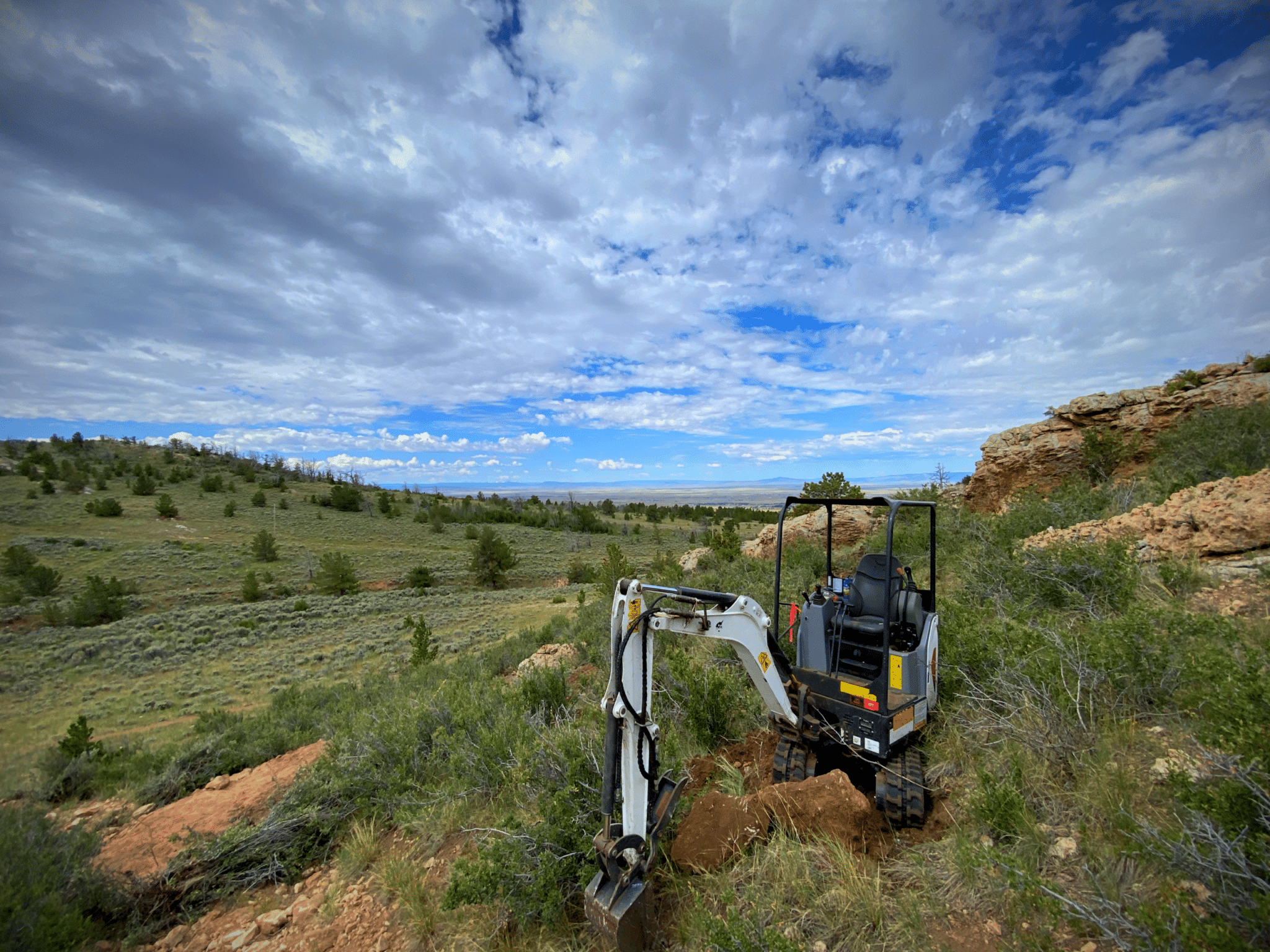 Trail building in Wyoming